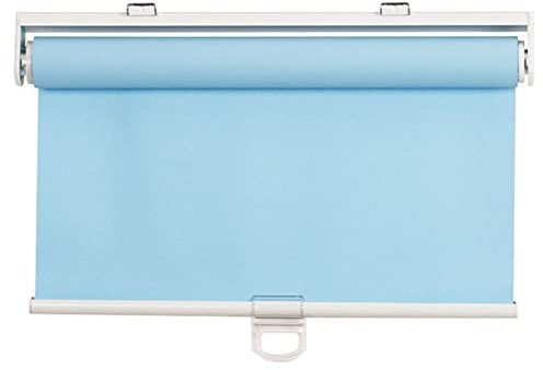 BBAUER Estores Enrollables Inalámbricos, Cortinas Enrollables con Resorte de Subida Automática, Cortinas Enrollables Recortables/Blue/W80*H100Cm(32 * 39In)