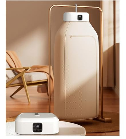 Seche Vetement Electrique SéChage à Air Chaud à 360° ， Seche Linge Convection à Circulation d'air Chaud ， SéChoir à Linge éLectrique SèChe-Linge Domestique