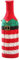 Amagogo Christmas Wine Bottle Cover Jacket Height 28cm Accessory Christmas Party Decoration, Style A