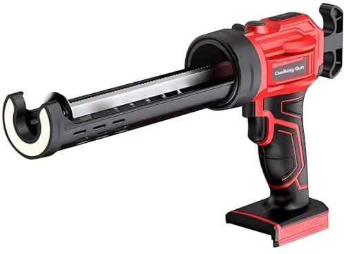 Electric Cordless Caulking Gun Compatible with Makita 18-20V Batteries, with LED Light, 4 Adjustable Speeds Silicone Gun for Filling, Sealing, Work for 10oz/300ml Cartridge