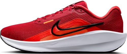 NIKE Downshifter 13, Sneaker Hombre, Gym Red Black Lt Crimson Hyper Crimson, 43 EU