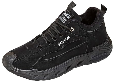 Generisch Scarpe Sportive da Uomo in Pelle, Sneaker da Uomo, Scarpe da Tempo Libero, Scarpe da Ginnastica Sportive, Antiscivolo, Scarpe da Passeggio, Suola Piatta, Imbottito, Scarpe da Passeggio