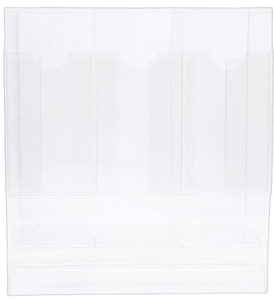 KIMISS Organisateur de Distributeur de Cartes en Acrylique-porte-cartes de Visite à 3 Emplacements avec Base Transparente pour des Solutions de Stockage Polyvalentes