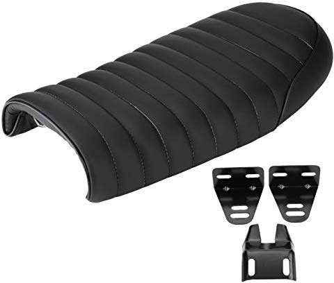 KIMISS siège de café racer, siège de moto selle de moto coussin de moto selle en cuir PU siège de café de course pour CG125 GN CG CB200 CB350 CB400SS CB500 CB750 SR500 XJ XS
