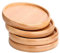 LNJ 4 Stück Untersetzer Gläser aus Holz - Glasuntersetzer Wiederverwendbare - Rund Saugfähigen Tasse Coaster Cup Mat - Tischuntersetzer Tassenuntersetzer für Getränke, Tassen, Bar - Ø10cm