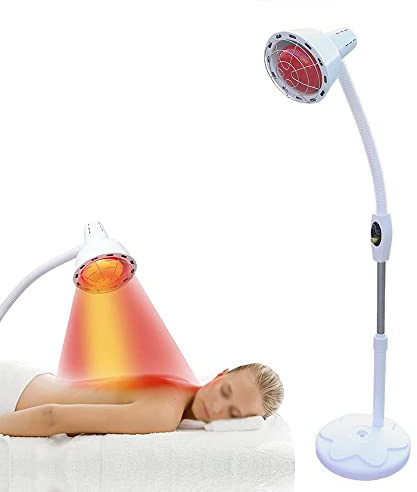 SanBouSi Infrared Light 275W 360° Rotating Adjustable Far Infrared Heat Lamp Floor Lamp Red Light Device with Flexible Arm for Relieve Joinpt Pain and Muscle Aches