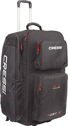 Cressi Moby 5 Bag, Borsa Sportiva per Attrezzatura Subacquea Unisex per Adulti, Logo Nero/Rosso, 115 Lt