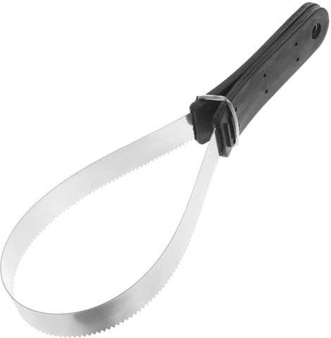 SUPVOX Cepillo De Pelo De Caballo De Acero Inoxidable Con Mango De Plástico Herramienta De Aseo Raspador Para Caballos Y Ideal Para Eliminar Pelo Suelto 11.8X3.7X0.6 Pulgadas