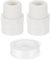 sourcing map PVC Male Adapter Pipe Fitting, 2Pcs 1/2 2-Way PVC Pipe Connectors with Sealant Tape (Socket x Male Thread), Hose Adapter Coupling for Plumbing Water Line (White)