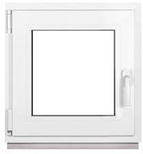 Framex Ventana de Plástico Blanco Ancho x Alto: 50 x 50 cm (500 x 500 mm) Triple Acristalamiento (32 mm), Giratorio Inclinación DIN Izquierda