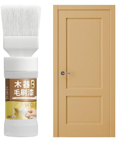 Generico Vernice Riparazione Mobili - Forniture Per Miglioramento Casa a Base D'acqua | Vernice Per Armadi Con Pennello | Per Pavimenti in Legno, Tavoli, Scrivanie, Armadio