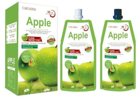 Apple Healthy Hair Dye Shampoo, Black/Dark Brown, Permanent Colour, Grey Coverage, Ammonia-Free, for Men and Women (Dark Brown)