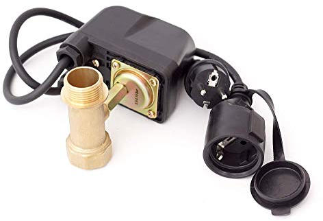 SK-AQUA Line Trockenlaufschutz PS-05B für Gartenpumpen, Hauswasserwerke, Tiefbrunnenpumpen, Pumpen + 3-Wege-Verteiler aus Messing