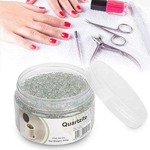 Sfere di Vetro per Sterilizzatore Unghie, 500g, Perline Sabbia Silicea, Attrezzatura Nail Art Alta Temperatura