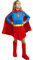 Funidelia | Supergirl Kostüm 100% OFFIZIELLE für Mädchen Größe 7-9 Jahre Kara Zor-EL, Superhelden, DC Comics - Farben: Bunt, Zubehör für Kostüm - Lustige Kostüme für Deine Partys