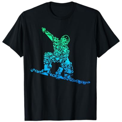 Snowboard Snowboarder Snowboard Homme Enfants Garçons T-Shirt