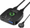 USB 3.0 Umschalter, 2 Eingänge 1 Ausgang USB Switch für 2 Computers Teilen USB Gerät, Scanner, Drucker, Tastatur, Maus, USB Sticks, Festplatten