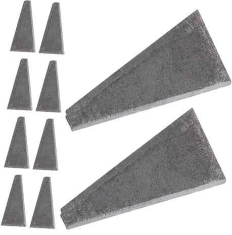 HOMSFOU 20pcs Triangle Wedge High Carbon Steel Axe Handle Wedge for Axe Installation Fixing Outdoor Camping Use