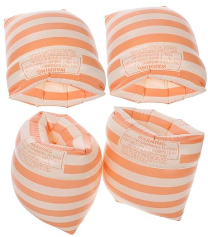 Parliky 2 Paires Brassards Natation Gonflables PVC à Double Airbag pour Adultes Flotteurs de Bras Réglables et Résistants Assistance Flottabilité pour Apprentissage Natation et Loisirs