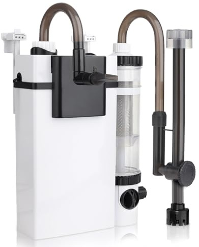 hygger Hang On Back Filtro,Filtro Esterno Silenzioso per Serbatoio di Pesce,6W/8W Filtro per Acquario con Raccolta Rifiuti di Pesce, Regolabile Fish Tank Filter for 19-113L Tanks (8W)
