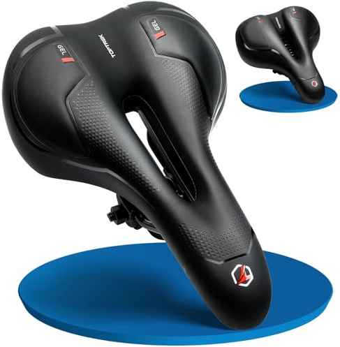 toptrek Fahrradsattel Herren Damen Bequem Weich, Ergonomischer Fahrrad Sattel, Schmerzfrei Radfahren, 2026 Neue Aufrüstung Fahrradsitz Atmungsaktiv Stoßdämpfend für E-Bike MTB Rennrad Cityrad