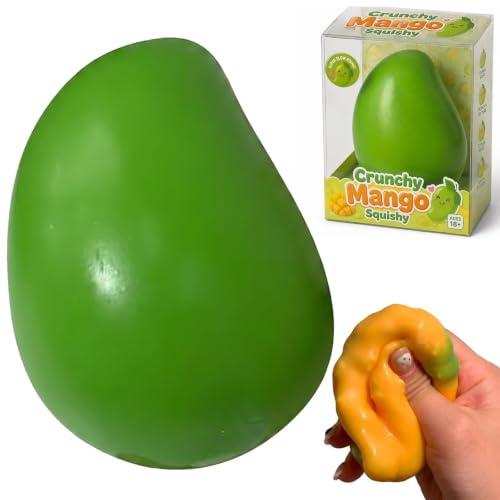 Crunchy Mango Squeeze Toys för tonåringar Vuxna Stressavlastande Squishy