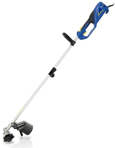 Goodyear - Desbrozadora Eléctrica Multifunción. Cortabordes con Cable 1000 W. Ancho de Corte 38 cm. 5M de Hilo Nylon. Cuchilla de 3 Hojas. Bobina para Hilos de Corte (Eléctrico 1.000W)