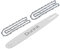 Dunhil 12 Inch R45 Chainsaw Bar & 2pcs Chains 3/8 Pitch .043 Gauge 45DL for DeWalt DCCS620, for Ryobi RY40500 P548BTL, for Black & Decker LCS1240 Chainsaw