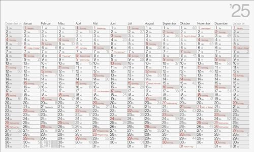 rido/idé Plakatkalender Modell Office II (2025), 1 Seite = 14 Monate