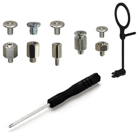 Haedot M.2 SSD Screw Set PC Motherboard for Asus Gigabyte ASRock Msi M2 Nvme SSD Drive, PC Screws M.2 Screw Kit，NVMe Screw m.2 SSD Mounting Kit for ASUS Motherboard, 12pcs