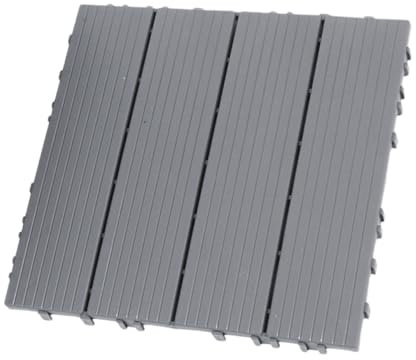 Veemoon Piastrelle Autobloccanti in Plastica Per Pavimentazione Esterna Impermeabili Per Patio Terrazze Cortili e Balconi Senza Attrezzi