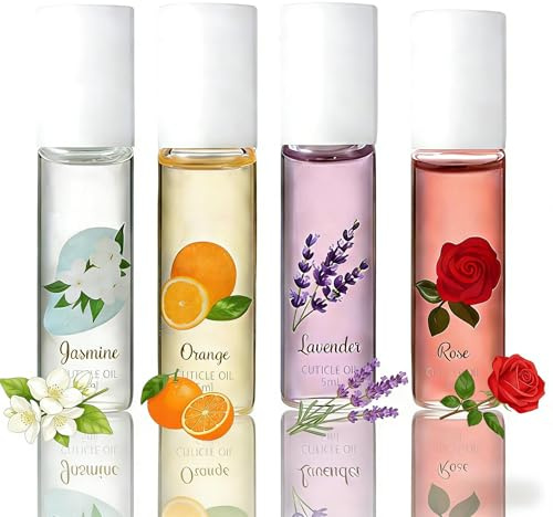 Nail Oil Per Unghie E Cuticole, 4pc Cuticole-per Olio-unghie Per La Cura E Il Rinforzo Delle Roll On Treatment Per-unghie Danneggiate Olio-per-cuticole Delle Mani E Dei Piedi