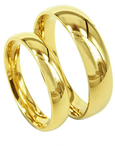 Everstone Anillos de compromiso anillos de bodas anillos de bodas azul anillo pulidos Tamaño: 7-37