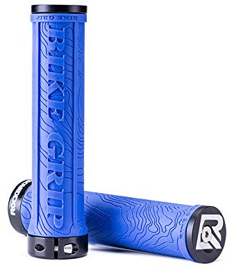 ROCKBROS Cykelgrepp Cykelhandtag 22 mm Halksäkra Gummihandtag Låsbar med Aluminiumlås/Styrändkåpor Ljus för MTB/Vägcykel/Fällcykel