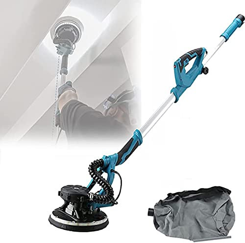 UIBAO Levigatrice Muro, 1800W Levigatrice Giraffa con Funzione di Aspirazione Attiva, velocità e Lunghezza Regolabile, per Cartongesso,Pareti,Soffitto,Sander+100sandpad