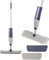 Beldray Deep Clean 2 in 1 Spray Mop – Flat Mop with 180° Swivel Head, Microfibre Pads, Clean & Scrub Pad for Deeper Cleaning, Dust & Polish Pad for Shinier Surfaces, 600ml Water Tank