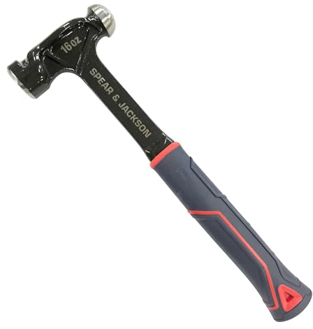 Spear & Jackson SJ-BSS16 16oz Ball Pein Hammer, Black
