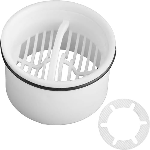 Colador de Pelo + Tubo Sumergible para Ducha, Colador de Drenaje, Compatible con Guarnición de Desagüe 6960, 6963, 6961, 6962, Colador de Pelo, Tapón de Desagüe