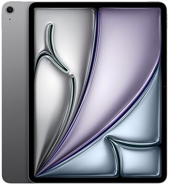 Apple iPad Air 13-inch with M3 chip Built for Apple Intelligence, Liquid Retina Display, 256GB, 12MP Front/Back Camera, Wi-Fi 6E, Touch ID, All-Day Battery Life — Space Grey