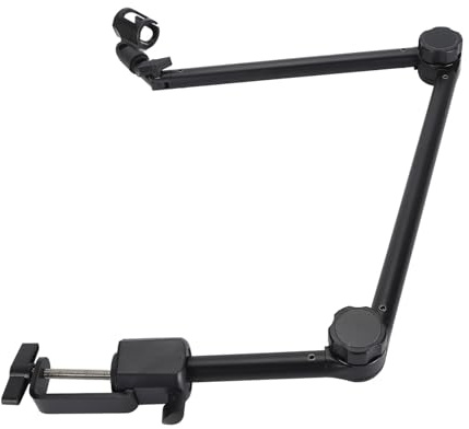 UPALDHOU Soporte de Brazo de Micrófono de Escritorio Flexible de 180 Grados, Soporte de Micrófono Estable para el Podcast