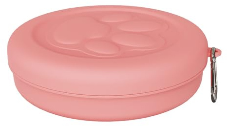 Wsdsgz Cuenco de riego para mascotas, cuencos de viaje para perros con tapa para caminar, viajar, acampar, senderismo, platos portátiles para gatos, cuencos para perros con tapa