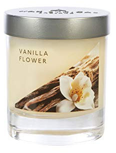 Wax Lyrical WLE3207 Small Wax Fill Candle Vanilla Flower Bun ,Silver, Time Approx 35 Hours Jar