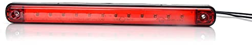 12-24V LED Nebelscheinwerfer Rot Dritte Stop Lampe 238mm 12 LEDs