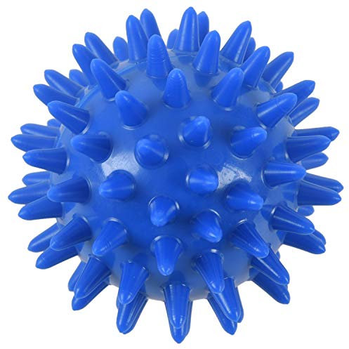 Luntus 1 balle de massage à picots souple pour pieds, bras, , - Bleu - 5,5 cm