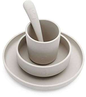 Jollein Kindergeschirr-Set 4-teilig - Nougat