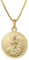 trendor Erzengel Michael Anhänger Gold 333 an goldplattierter Kette elegantes Schmuckstück für Damen und Herren, zauberhafte Geschenkidee, 41428-50 50 cm