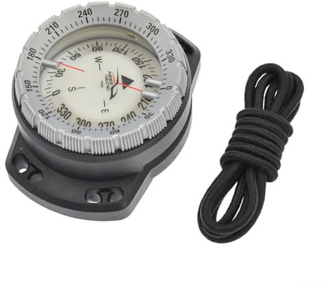 Kompasse mit Handschlaufe, Tauchen, Navigationskompasse, leicht, tragbar, wasserdicht, Unterwasser, 8,2 x 6,2 x 3,5 cm, Grau