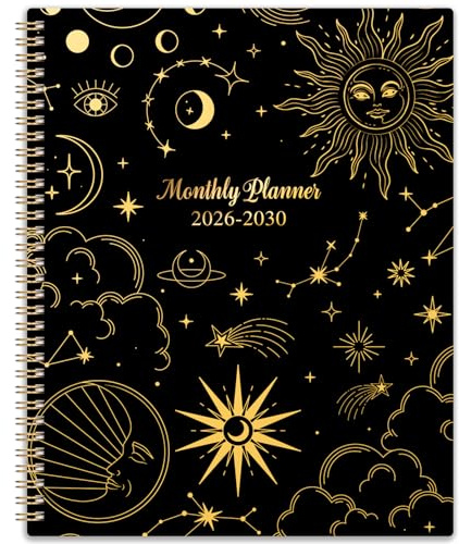 2026-2031 Monthly Planner/Calendar - 5 Year Monthly Planner 2026-2031 from Jul. 2026 - Jun. 2031, 9 x 11, 60 Months Calendar, Large 5 Year Planning with Tabs, Double-Side Pocket, Holidays