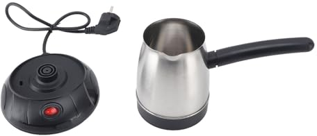 Wifehelper Cafetera Turca Eléctrica de 500 Ml, Olla de Acero Inoxidable, Extraíble, Gran Capacidad para té y Leche, Hervidor Multifuncional 220 V