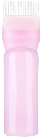 Hair Dye Brush Bottle, Lightweight Root Comb Applicator With Graduated Scale, Shampoo Hair Color Oil Tool for Home Salons